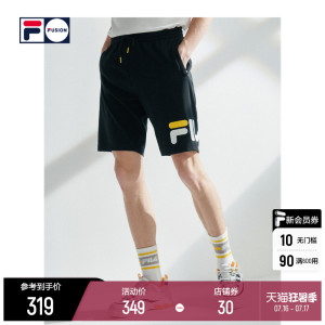 FILA FUSION斐乐男裤五分裤四季款运动裤休闲跑步短裤薄款时尚裤