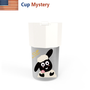 美国 cup mystery 卡通创意桌面咖啡杯保温杯304材质男士女士水杯