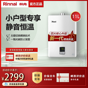 Rinnai/林内 JSQ22-C01 11升恒温燃气热水器家用静音强排式天然气