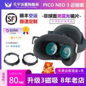 piconeo3专用近视眼镜磁吸VR配件防蓝光pico neo3近视镜片配散光