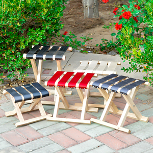 厂家直销马扎实木便携式折叠凳成人户外马扎钓鱼凳手提小板凳免邮