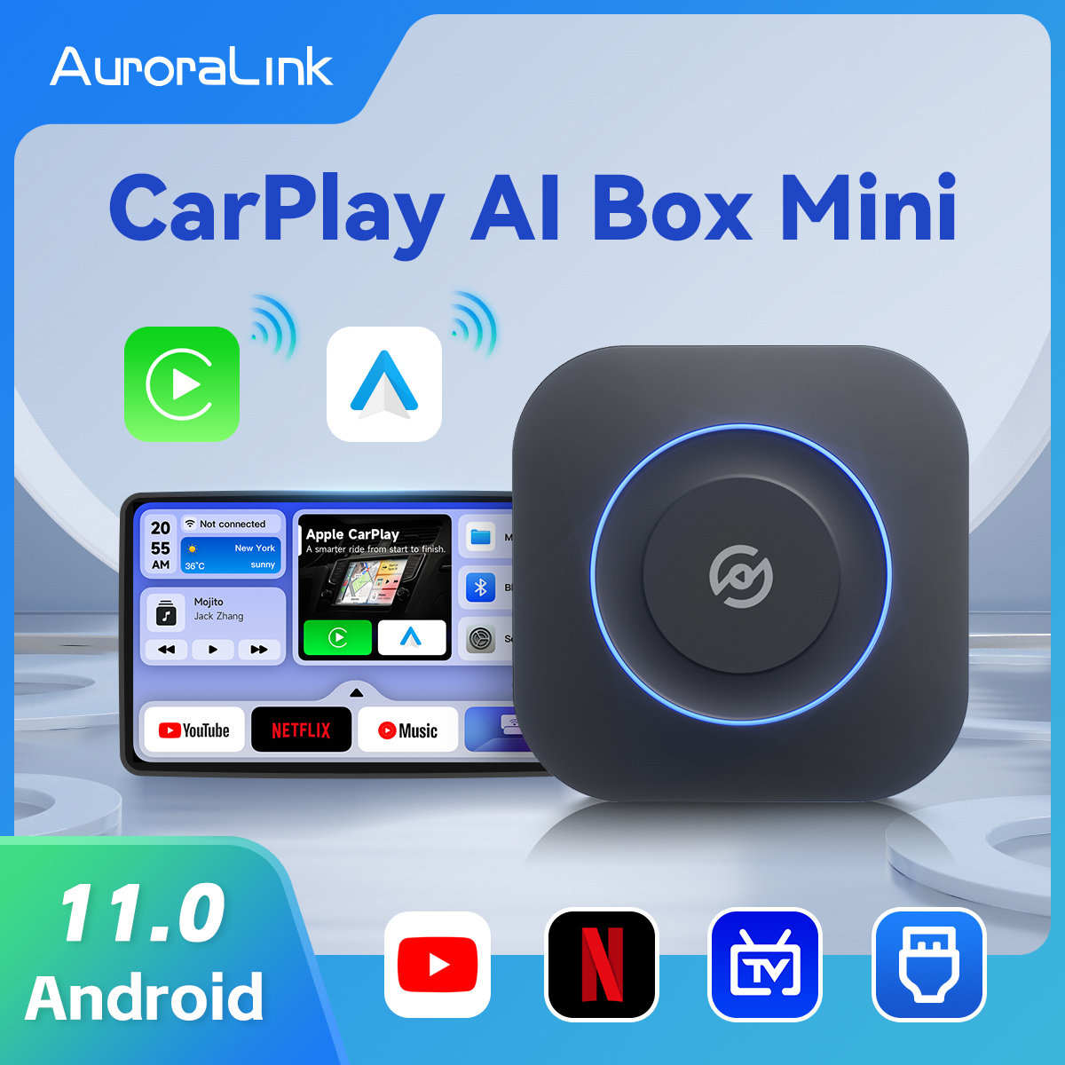 Подходит для беспроводного устройства CarPlay box в Гонконге, Макао, Тайване и за рубежом, подключения автомобиля к компьютеру, проектора smart car TV frequency box