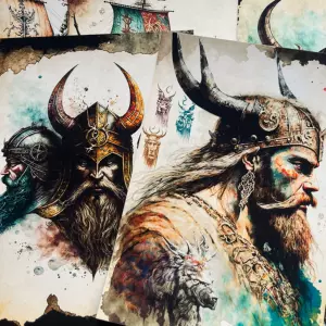 Junk Journal Vikings фон бумага художественный журнал морской варварской войны декоративный материал