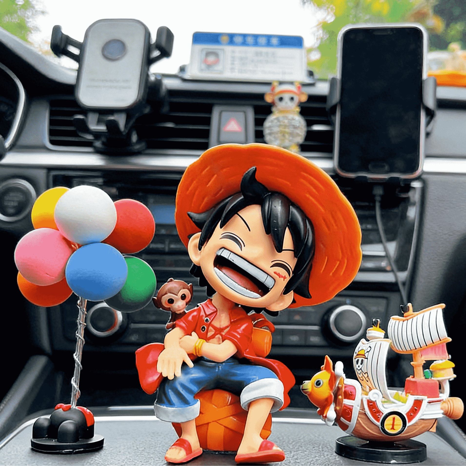 One Piece Luffy car ручной работы набор аниме-периферии креативный интерьер автомобиля подарок мальчику на день рождения tide play model