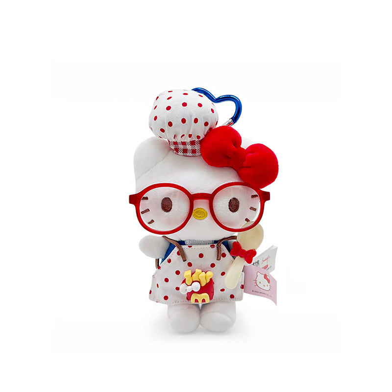 Подлинная сумка hello hellokitty с подвеской в виде соломенной шляпы для весенней прогулки, плюшевая кукла, милый подарок подруге из проса