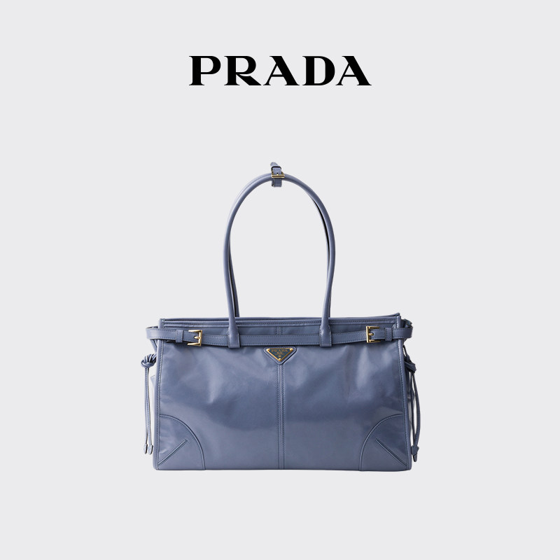 Prada/Женская сумка-мессенджер Prada Bonnie, большая переносная сумка через плечо из воловьей кожи