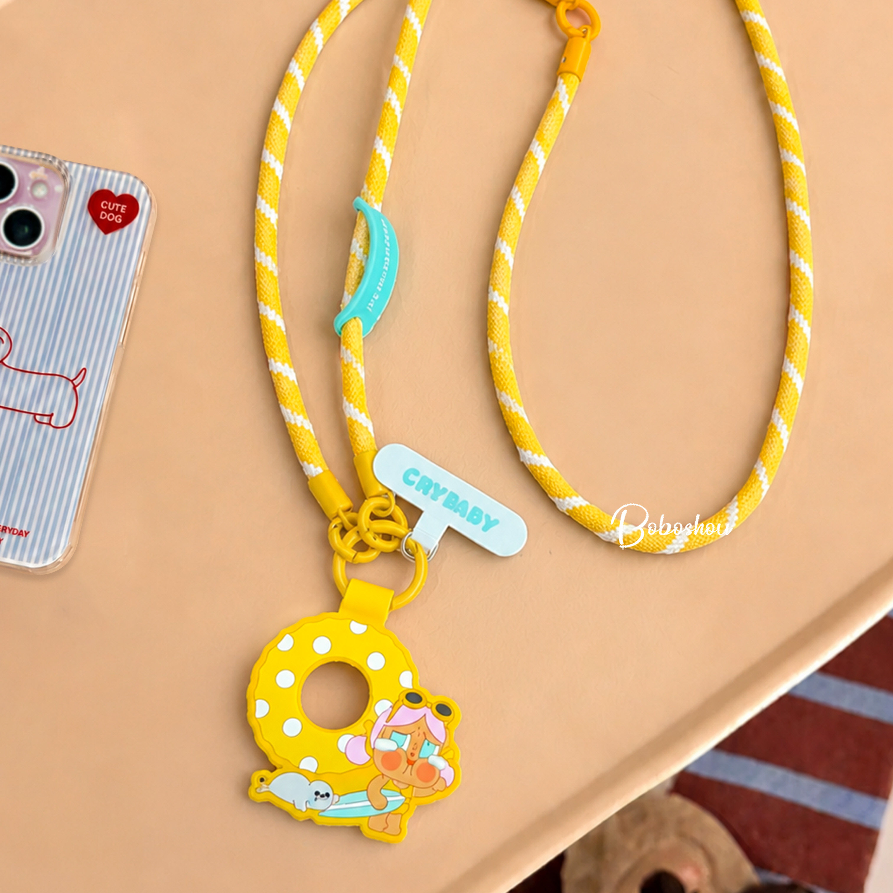 Pop Mart Crybaby Crying Baby Phone Chain Strap Crossbody Anti-Loss Pendant Jewelry High-Value Gift for Girls