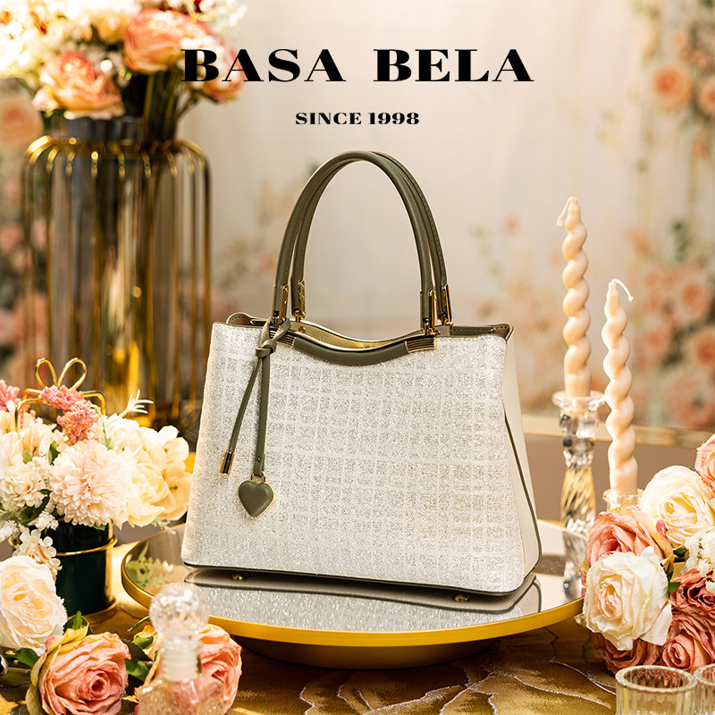 Basabela/Новая легкая роскошная кожаная сумка Basabela, элитная сумка для мамы, подарок в элегантной атмосфере