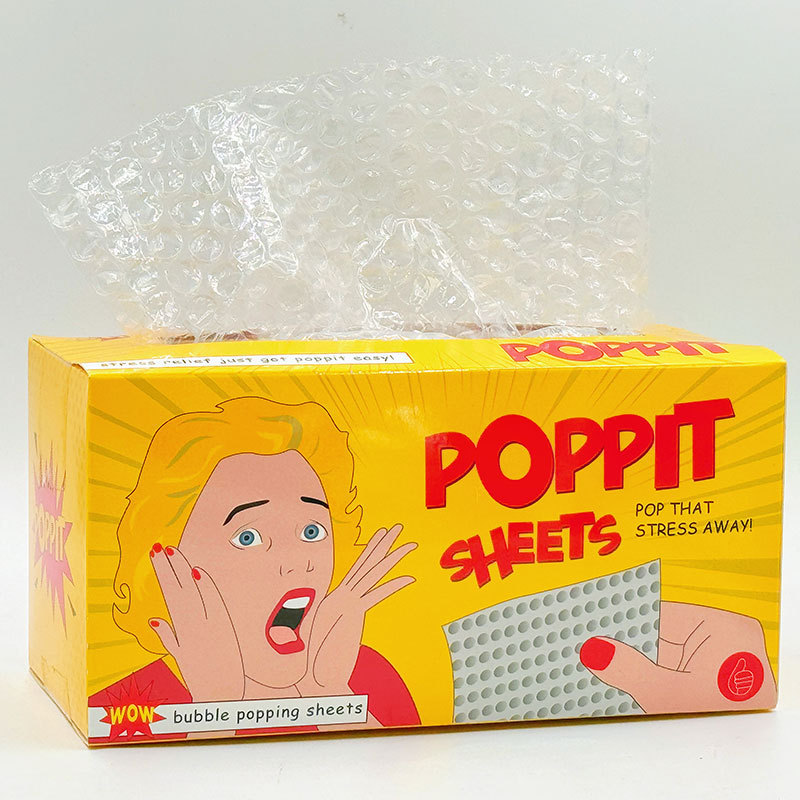Poppit Sheets ПОП-декомпрессионный артефакт, Пузырчатая бумага, Насосная Офисная вентиляционная декомпрессионная игрушка, Пузырчатая бумажная пленка