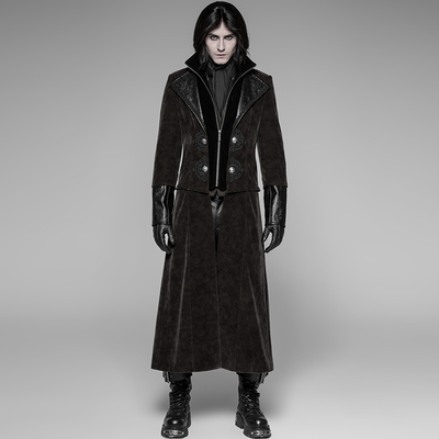 taobao agent ╋魔叹╋ PUNK RAVE朋克哥特GOTHIC圣灵传教士可拆短长风衣 WY908