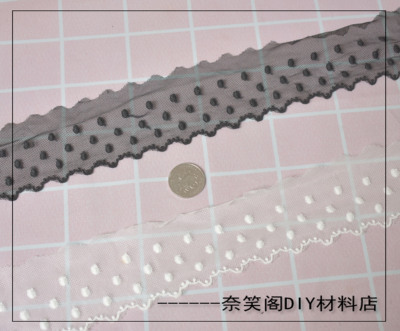taobao agent 6cm单边蕾丝水溶花边网纱蕾丝刺绣蕾丝lolita头饰头饰DIY满包邮