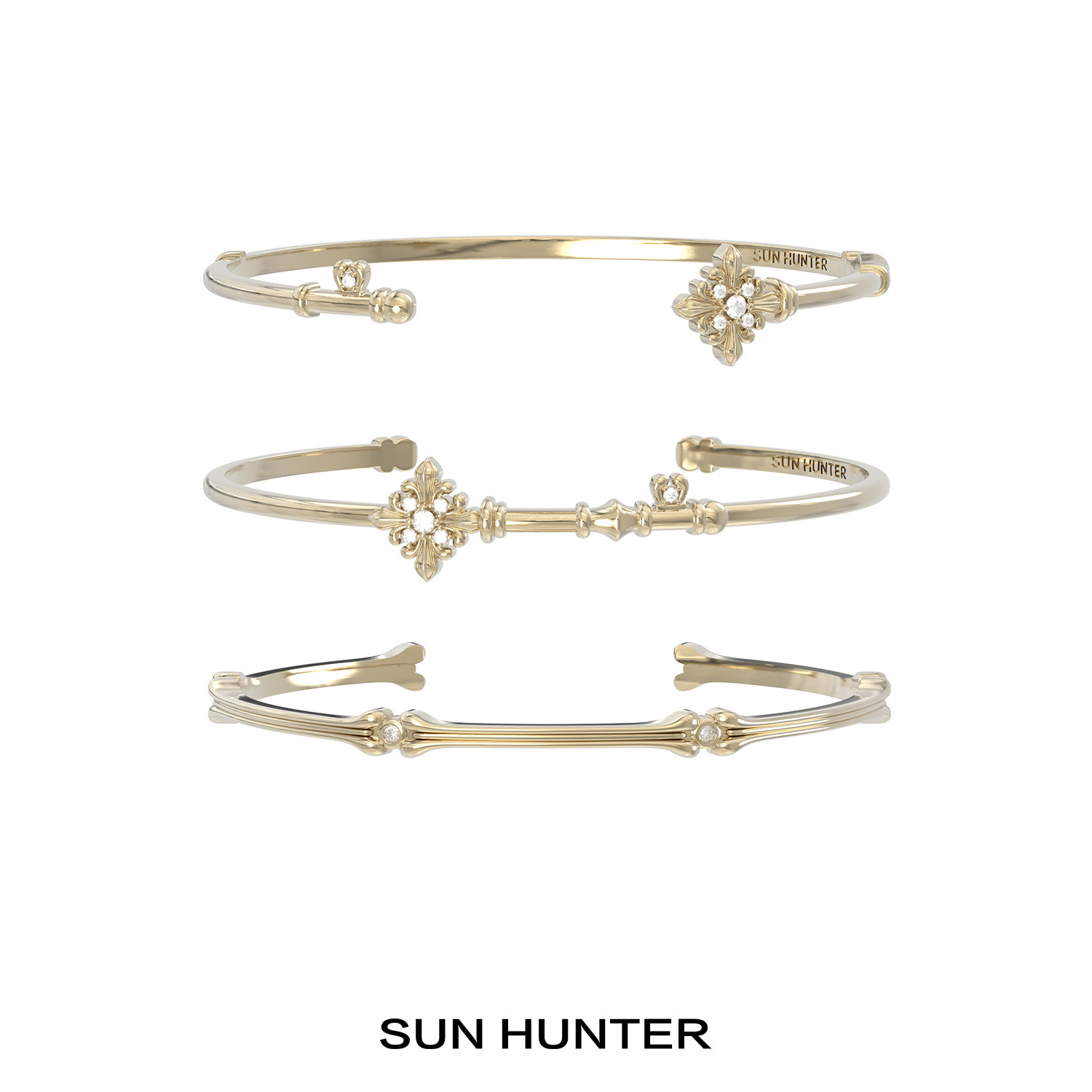 Оригинальный браслет-ключ Sanheng SUN HUNTER "Iris Key", легкий роскошный браслет высокого класса, французский Ретро