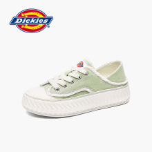 Dickies Women's Shoes 2024 Spring New Canvas Shoes Women's Versatile Thick Sole Two Wear Half Drag Casual Shoes Women's Single Shoes