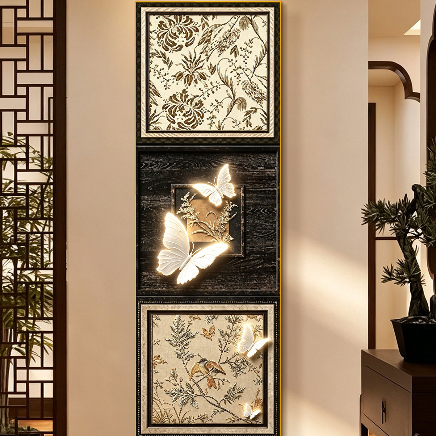 Картины на крыльце в средневековом стиле DIY photo wall магнитная доска из нержавеющей стали для отображения в гостиной, коридоре, наклейки на холодильник декоративные картины