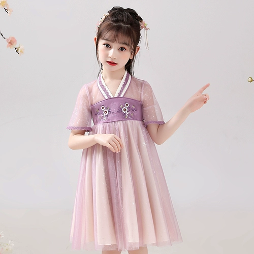 Детское ханьфу, летняя летняя одежда, костюм, детская одежда, китайский стиль