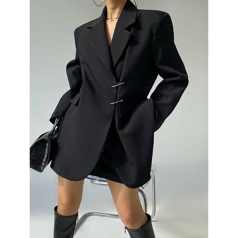 AcupStudio Jiangnan, модный пиджак в европейском и американском стиле, свободная булавка, большая версия нишевого костюма fried street