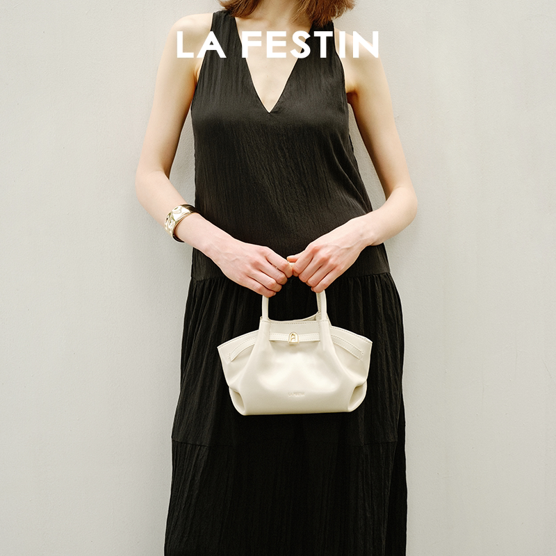 Замшевая сумка Lafestine lazy bag 2025, новая сумка, летняя кожаная сумка-мессенджер для поездок на работу, женская сумка-клецка, сумочка