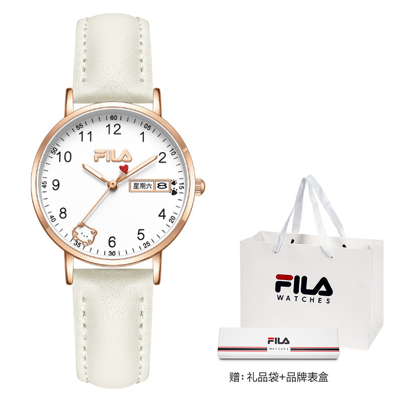 Часы FILA Fila предназначены для учащихся младших классов средней школы и сдачи экзаменов в старшую школу, дети и девочки смотрят только на время, механический стиль для девочек 6739