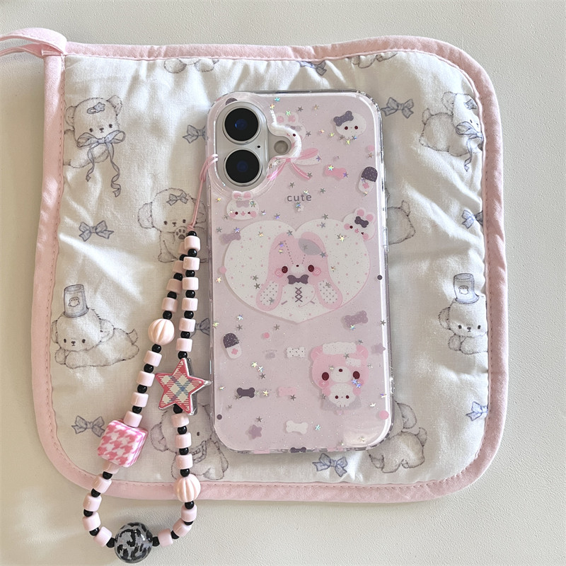 Shirt rabbit stars for the iphone 18 promax phone shell Air Apple 17/16/15 PROMAX nice 14 PLUS/13 PM12/11 new xr bracelet XSmax anti-float 8P