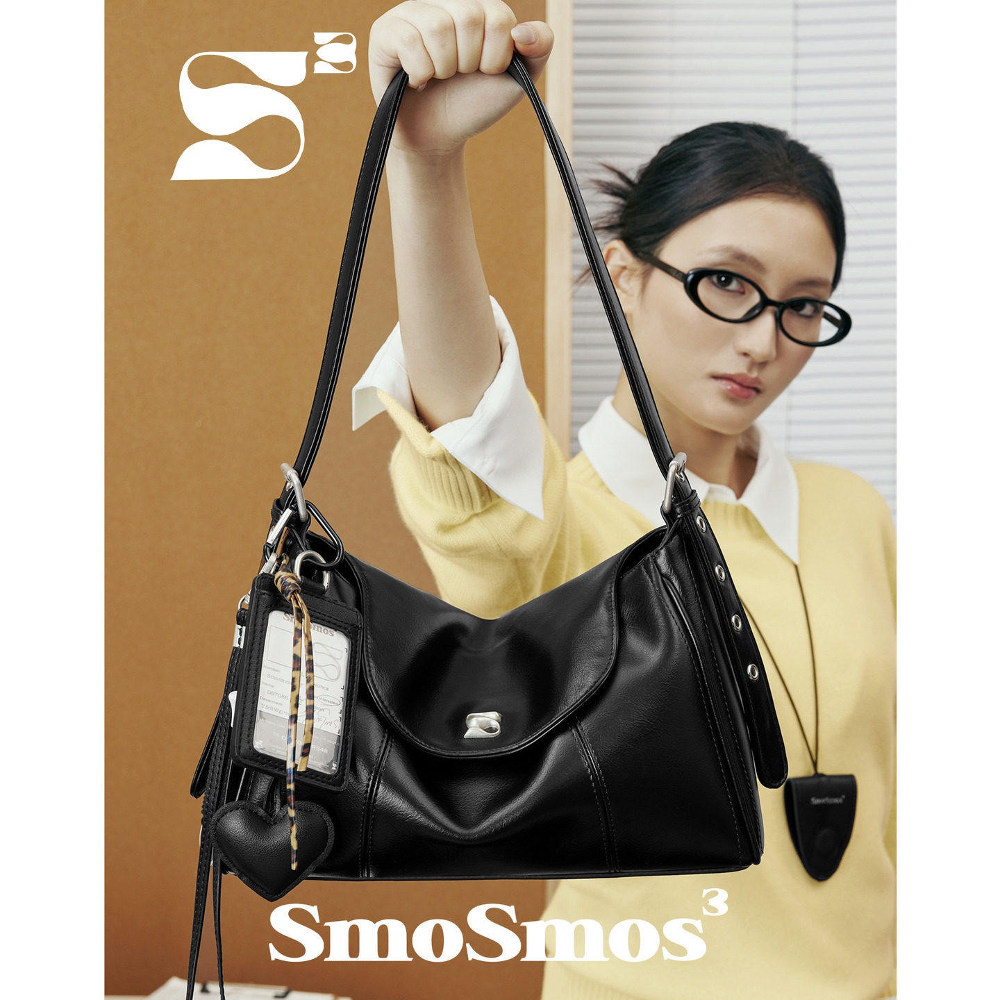 SmoSmos 【Captain bag】 оригинальная сумка-мессенджер из черной воловьей кожи для подмышек 2025 года, женская сумка-мессенджер на одно плечо