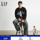 [Одобрение Cheng Yi] Мужская и женская одежда Gap, осень 2026, свитер с круглым вырезом и принтом медведя, 854296