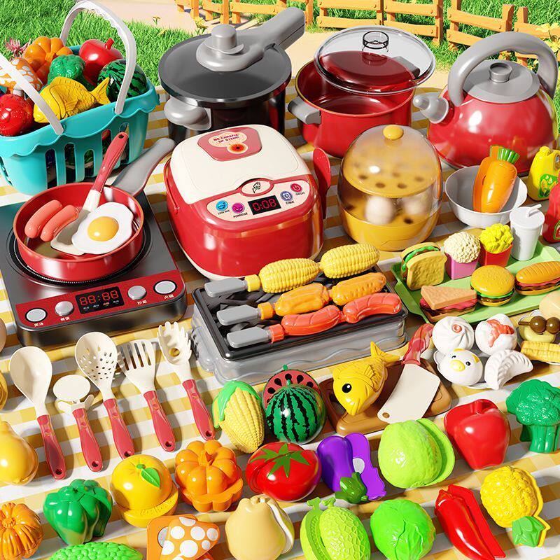 Детский игровой домик kitchen toy girl 3 Chechele с полным набором симуляторов...
