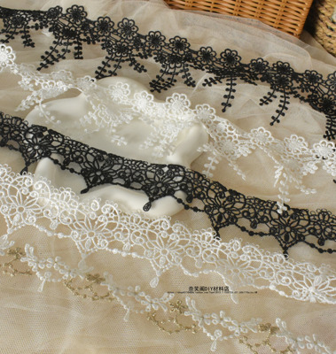 taobao agent 蕾丝服装辅料 牛奶丝手工diy 婚纱礼服花边满包邮