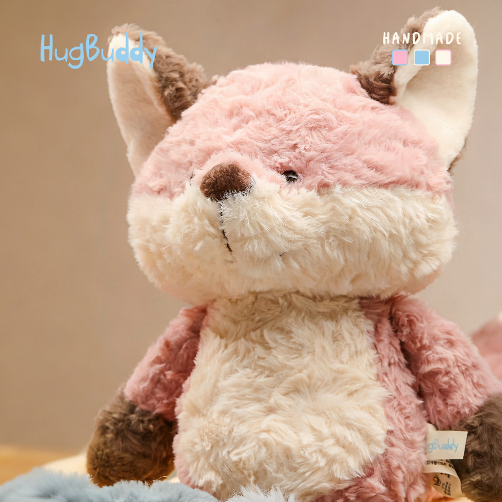 hugbuddy Обнимающий приятель Лиса Персик Персиковый компаньон кукла Любовница плюшевая игрушка Кулон подарок девушке на день рождения