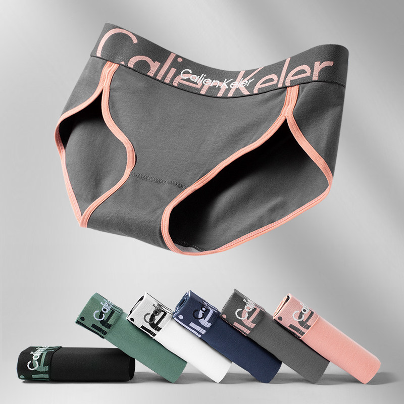 Нижнее белье для девочек CalienKeler, с надписями из чистого хлопка, спортивные ягодицы, 100% хлопок, антибактериальное покрытие, ягодицы с высокой посадкой, женские