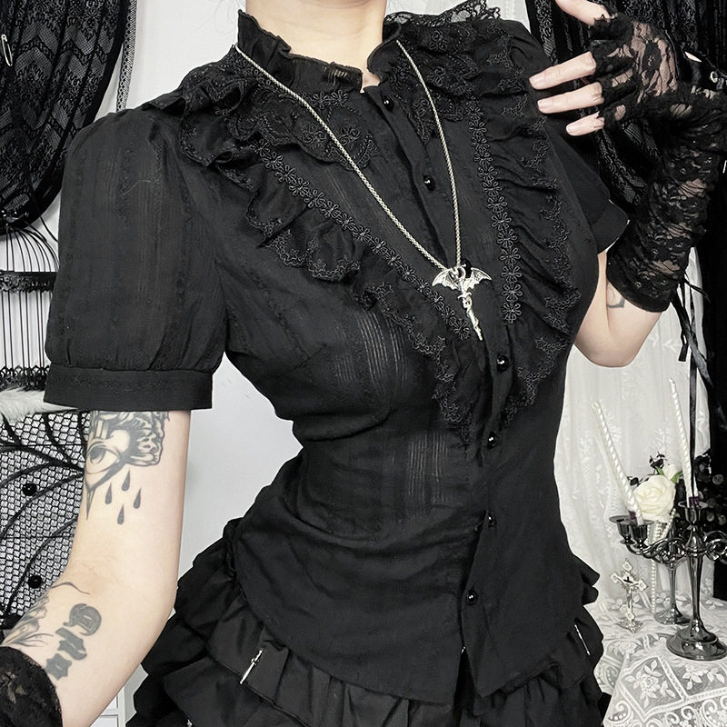 Gothic Dark Textured Shirt
