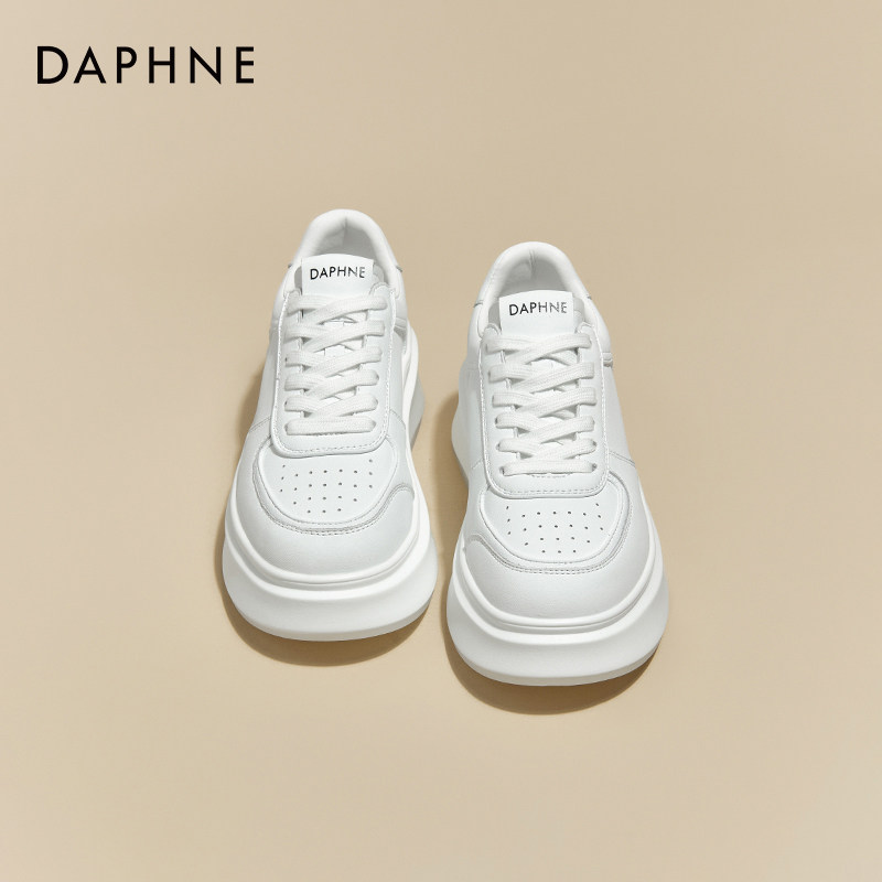 Daphne/ новинка осени 2025 года; универсальная белая обувь высокого качества на толстой подошве; женские кроссовки для спорта и отдыха с увеличенной посадкой