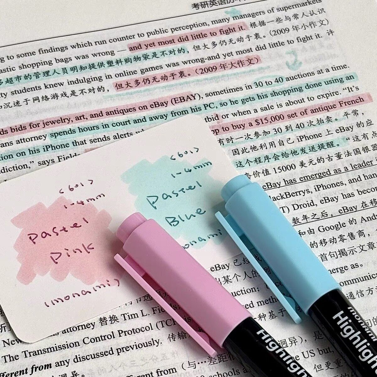Корейский хайлайтер Muna student для мягкой защиты глаз Macaron marker светлый цвет маркера ключевые примечания