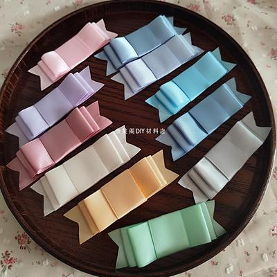 taobao agent 约10cm半成品蝴蝶结DIY材料配件辅料满49包邮