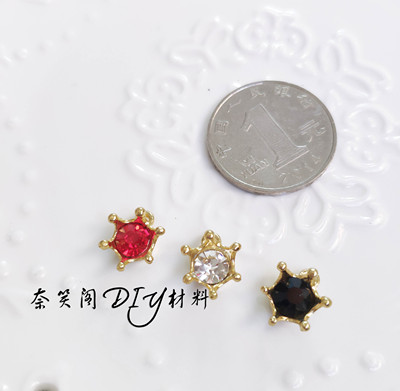 taobao agent 锆石合金金属吊坠耳环项链胸针手工饰品DIY满包邮