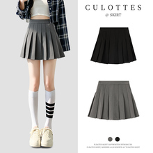 Pleated skirt 2024 summer slim A-line short skirt