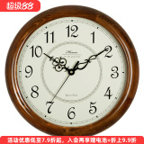 Han clock настенные часы для гостиной из массива дерева в скандинавском стиле в стиле ретро, современные минималистичные креативные круглые часы HW18