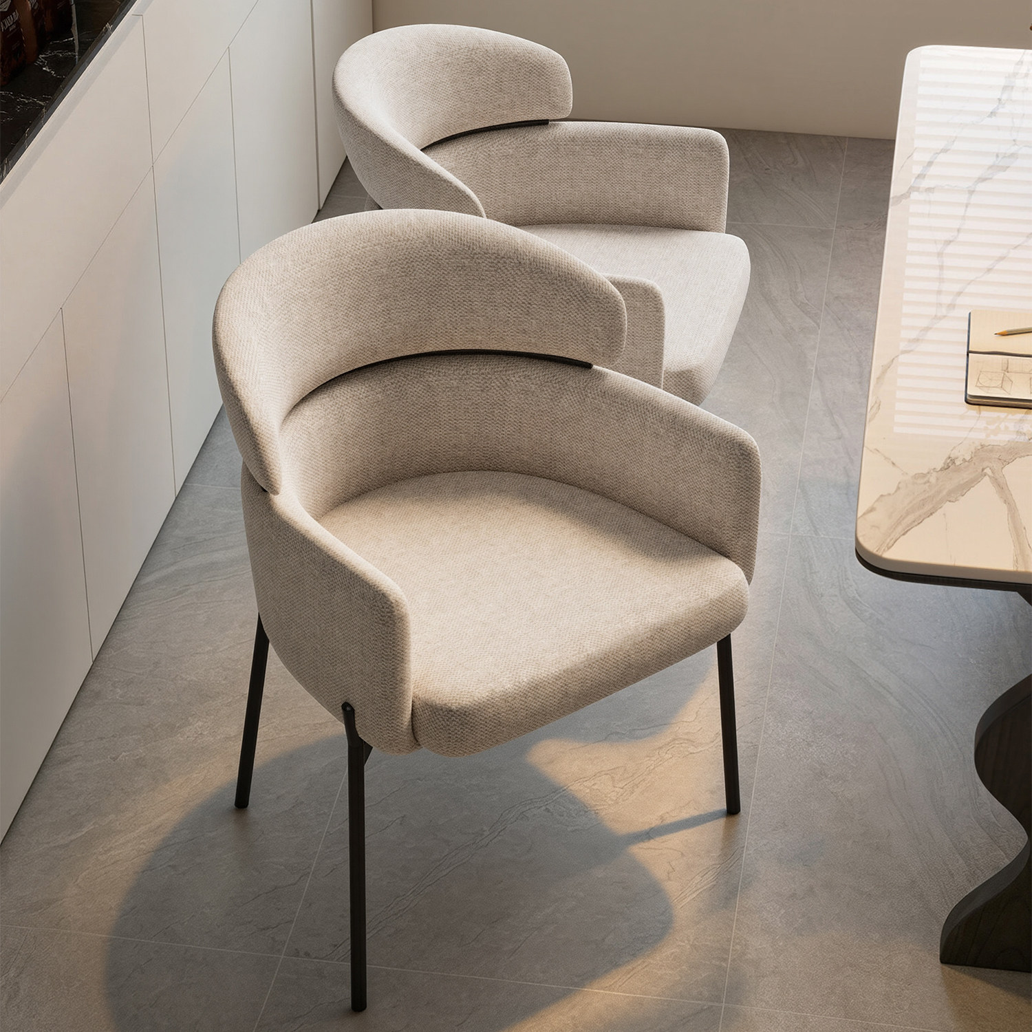 Итальянский минималистский обеденный стул home designer с мягкой спинкой - это просто и современно...