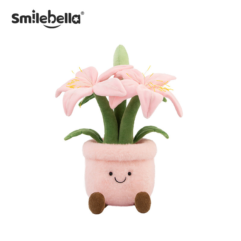 Smilebella милая Лилия Кукла в горшке Плюшевая игрушка Кукла Комфорт Кукла Марионетка Подарок на день рождения