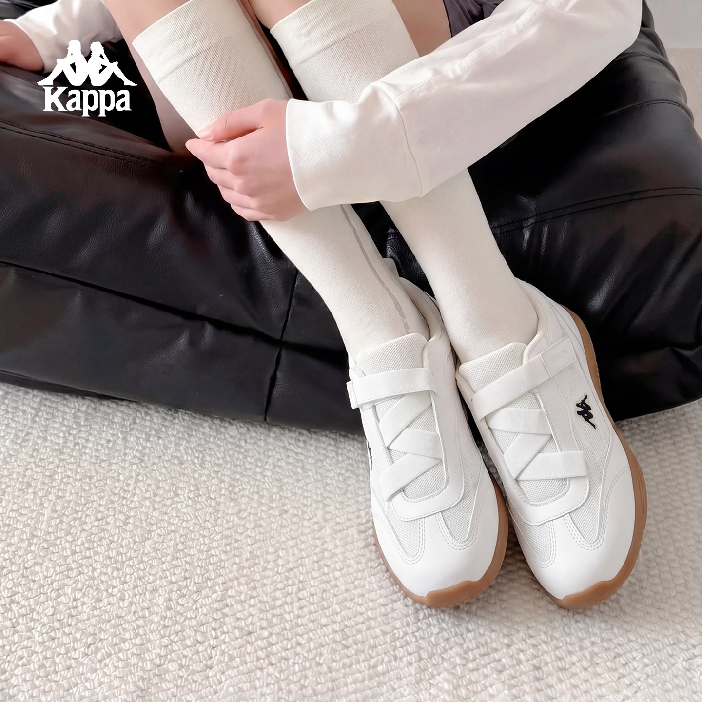 Женская обувь для тренировок в немецком стиле Kappa ballet; коллекция 2026 года; новые летние дышащие белые туфли из сетчатого материала; легкая спортивная обувь на тонкой подошве