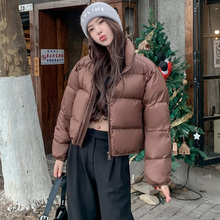 2023 Kendou style short European version down jacket new women's small stature thickened warm 90 white duck down bread jacket