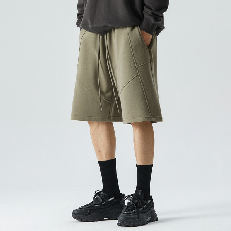 400 г плотного расчесанного хлопка с карбоновой щеткой, американские модные брендовые шорты, мужские брюки, летние повседневные спортивные спортивные брюки