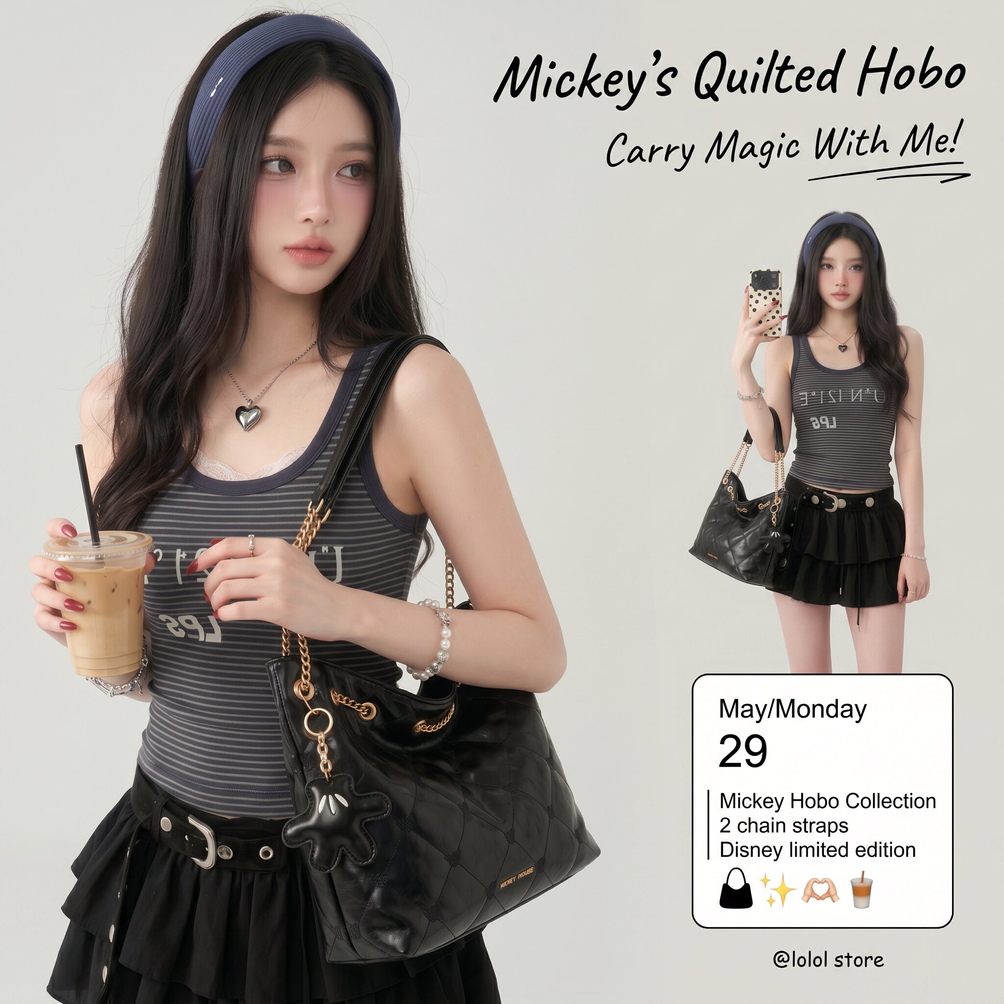 Disney bag женская сумка-тоут большой емкости girlfriend подарок для девушки на день рождения для подруги легкая роскошная нишевая сумка высокого класса