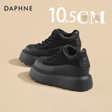 Daphne/ черная женская осенняя обувь с высоким берцем, новый стиль, внутренняя часть, увеличивающая рост на 11 см, бисквитная повседневная обувь на толстой подошве для маленьких поездок
