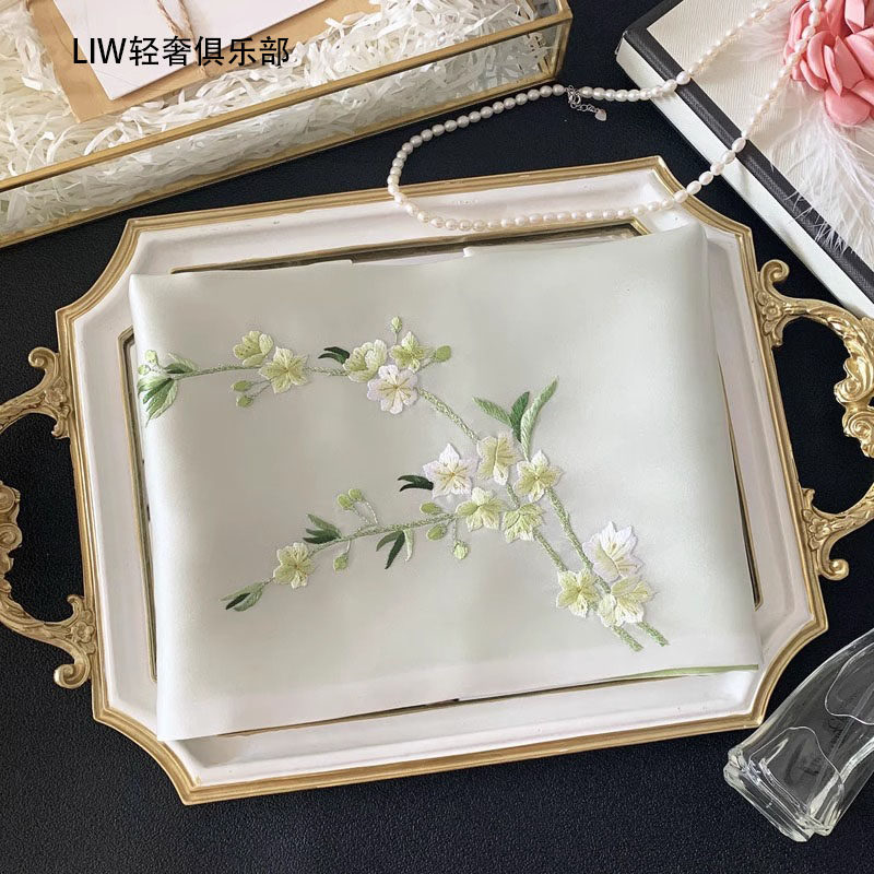 Шелковый шарф LIW silk mulberry, вышивка silk Su, Новый год, практичные подарки для клиентов, которые хотят повидаться со своей свекровью, подарочные коробки для матерей