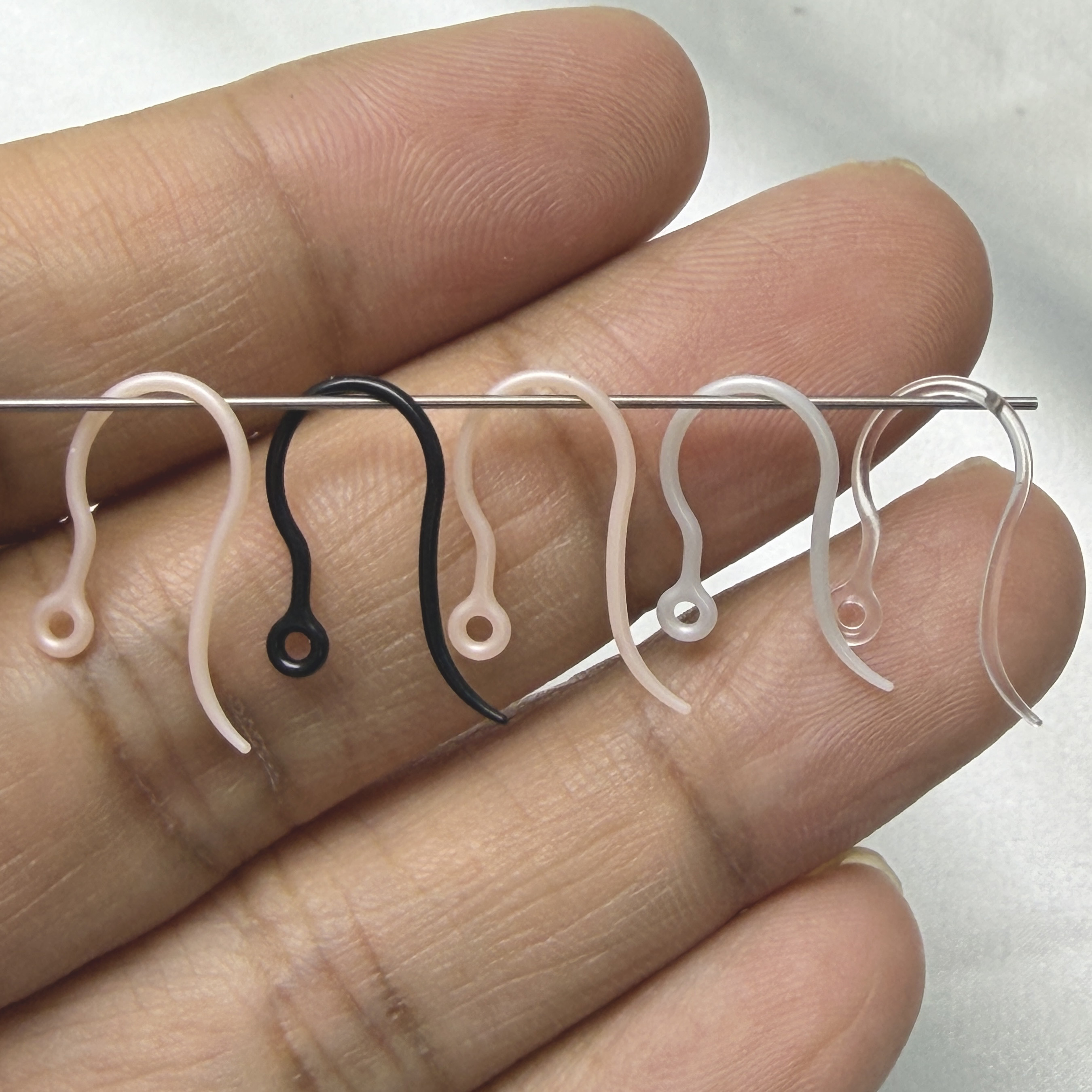 Ушной крючок diy самодельные серьги материал питательный для проколотых ушей прозрачная смола яркие серьги конвертер сменных аксессуаров серьги серьги