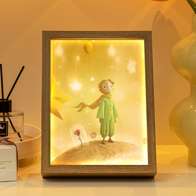 Little prince series light painting anime surrounding handmade bedroom atmosphere light decoration cure series animation night light