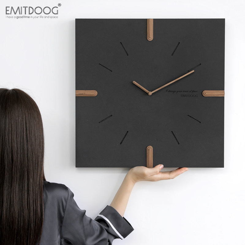 EMITDOOG clock настенные часы для гостиной большого размера 2023 новая креативная простая современная атмосфера чистый красный высокий смысл