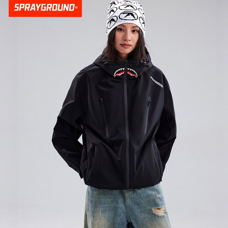 Весенняя штурмовая куртка SprayGround Shark Mouth 25 для мужчин и женщин, водоотталкивающая куртка, спортивный топ для пары
