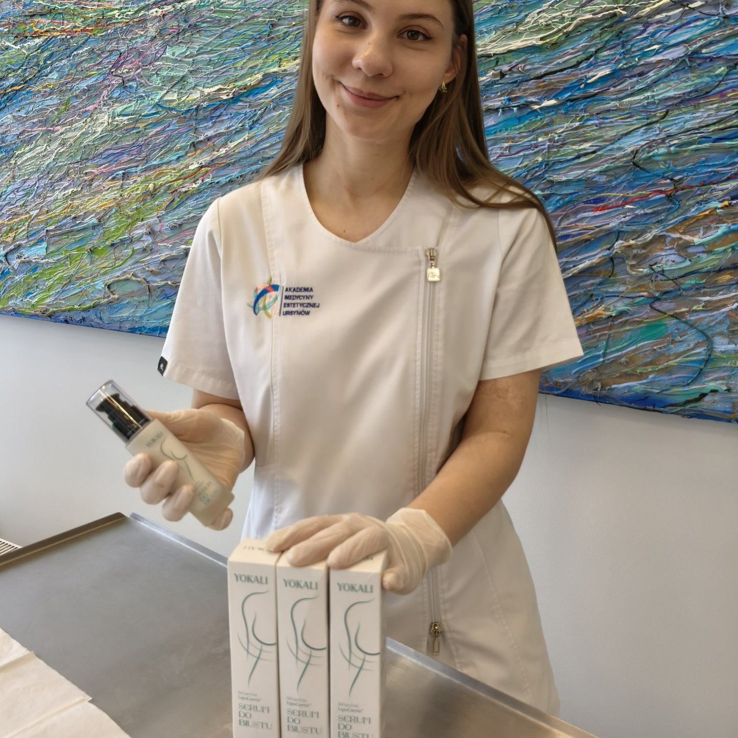 Польша YOKALI Yukali Essence Milk Импортные оригинальные средства по уходу за грудью Крем для массажа тела Послеродовой лифтинг