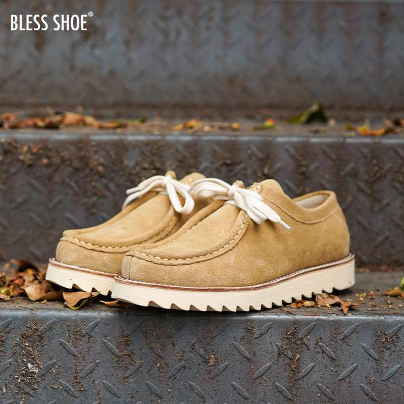 ОБУВЬ BLESS SHOE WALLABEE ZigZag Goodyear с низким вырезом кенгуру, повседневные ботинки Martin, сапоги-оснастки